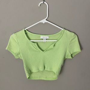 Topshop Lime Green Baby Tee
